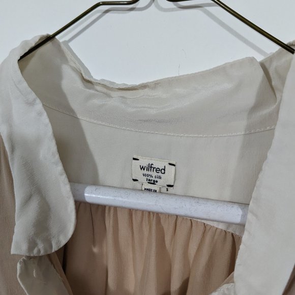 Aritzia Wilfred Long Sleeve Silk Tunic s: Large - Picture 7 of 10